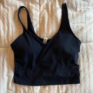 Lululemon navy blue crop workout tank